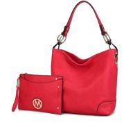 👜 кожаные женские сумки и кошельки mia farrow: стильные хобо-сумки от коллекции mkf логотип