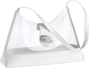 img 4 attached to J Renee Butterfish Clear Black Size Women's Handbags & Wallets