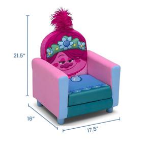 img 1 attached to 🪑 Delta Children Figural Upholstered Kids Chair: Trolls World Tour Poppy - Fun and Comfort Combined! (Pack of 1)