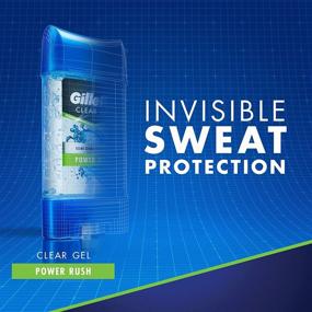 img 1 attached to 🧴 Gillette Clear Gel Power Rush Anti-perspirant/Deodorant - 4 oz Stick (Pack of 6) - Varying Packaging