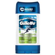 🧴 gillette clear gel power rush anti-perspirant/deodorant - 4 oz stick (pack of 6) - varying packaging logo