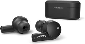 img 4 attached to 🎧 Беспроводные наушники Philips T5505 с ТЗШ, True Wireless Bluetooth 5.0, защита от воды IPX5, зарядка через USB-C, до 20 часов воспроизведения (TAT5505BK), черный.