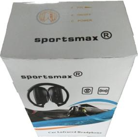 img 1 attached to Спортмакс 2-Pack складные универсальные инфракрасные наушники для задней развлекательной системы в автомобиле - беспроводные инфракрасные наушники для DVD-плеера для просмотра телевизора, видео и прослушивания аудио.