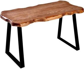 img 4 attached to 🪑 WELLAND Wood Entryway Bench: A Stylish Mid-century Modern Addition for Your Living Room, Indoor Space, Porch, or Farmhouse