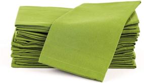 img 4 attached to 🍽️ AMOUR INFINI 12 Pack of Cotton Napkins, 18x18 Inch, Premium 100% Ring Spun Cotton, Ideal for Restaurants, Events and Dinner Napkins, Absorbent Cloth Napkins, Green