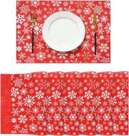 🎄 acwarm home christmas resistant placemats logo