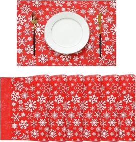 img 4 attached to 🎄 ACWARM HOME Christmas Resistant Placemats