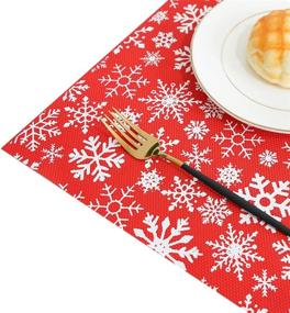 img 2 attached to 🎄 ACWARM HOME Christmas Resistant Placemats