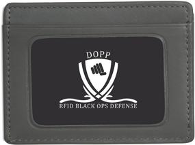 img 3 attached to 👝 Dopp Leather RFID-Protected Slim Minimalist Wallet - Front Pocket Card Holder for ID and Credit Cards - Getaway Edition