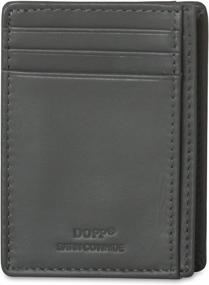 img 4 attached to 👝 Dopp Leather RFID-Protected Slim Minimalist Wallet - Front Pocket Card Holder for ID and Credit Cards - Getaway Edition
