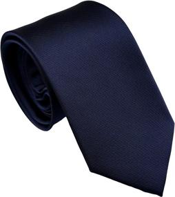 img 4 attached to 👔 ZENXUS Extra Long Men's Accessories Set in Solid Black - Ties, Cummerbunds & Pocket Squares