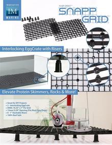 img 3 attached to 🔲 Innovative Marine SnappGrid Eggcrate with 2x 10"x 7" Panels and 8 Stackable Risers