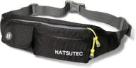 👜 hatsutec fanny packs – ideal for women & men running, coaching, exercise, travel, gym, workout, hiking – breathable slim waist pouch for phones, keys, cards, cash – compatible with iphones & phones up to 6.5 inches logo