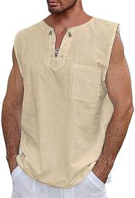img 4 attached to 👕 Stylish Sleeveless Summer Shirts for a Country Medium Look
