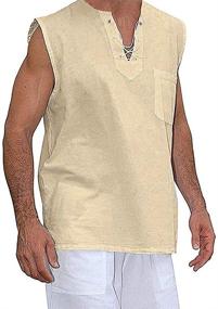img 3 attached to 👕 Stylish Sleeveless Summer Shirts for a Country Medium Look