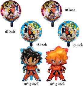 img 2 attached to 🎈 Double-Sided Dragon Ball Z Balloons: 8 Pcs Super Saiyan Goku Gohan Character Birthday Party Decorations