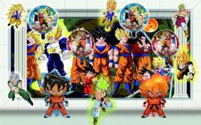 img 1 attached to 🎈 Double-Sided Dragon Ball Z Balloons: 8 Pcs Super Saiyan Goku Gohan Character Birthday Party Decorations