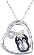 penguin necklace sterling silver pendant logo