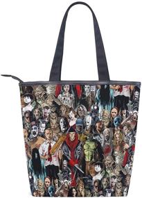 img 3 attached to Canvas Villains Pattern Crossbody Shoulder Women's Handbags & Wallets for Totes