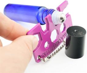 img 3 attached to 🔑 Universal Essential Oil Bottle Opener Tool - Set of 3 Metal Keys for Easy Removal and Replacement of Roller Balls, Caps, and Orifice Reducers on Bottles. Ideal Accessory for Roll-ons, Sampling Drams, and Tops