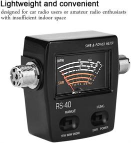 img 1 attached to 📻 Диенни SWR/Power Meter: Точные измерения для двухсторонних радиостанций, 200Вт Мини-UV-сегмент VHF UHF-измеритель стоячей волны и мощности.