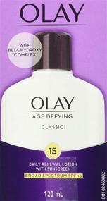 img 3 attached to 🌞 Olay Age Defying Classic Daily Renewal Lotion: Sunscreen-Infused Face Moisturizer (4 oz)