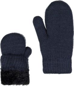 img 2 attached to ZEHU Unisex Toddler Stretch Mittens Boys' Accessories ~ Cold Weather