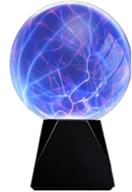 pelddy touch & sound activated 8-inch glass plasma ball: a magical flashing party ball логотип