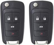 🔑 2 pack keyless2go replacement key fob fcc oht01060512 for equinox verano sonic & more logo