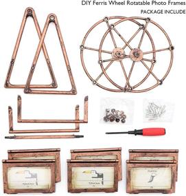 img 1 attached to 🎡 MLADEN Vintage Retro DIY Ferris Wheel Rotating Windmill Photo Frames: Unique Decorative Gift for Vintage Enthusiasts