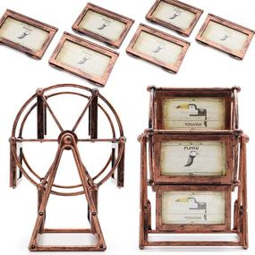 img 2 attached to 🎡 MLADEN Vintage Retro DIY Ferris Wheel Rotating Windmill Photo Frames: Unique Decorative Gift for Vintage Enthusiasts