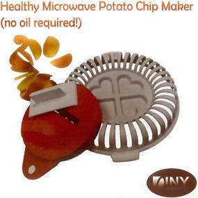 img 1 attached to 🍠 HealthSmart Microwave Potato Chip Maker: Create Oil-Free, Guilt-Free Chips!