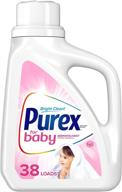 👶 purex baby liquid laundry detergent, 50 oz, 33 loads, (pack of 2): gentle and effective cleaning for your baby's delicate clothes logo