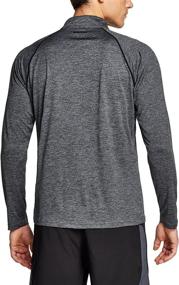 img 3 attached to 🏃 TSLA Men's 1/4 Zip Pullover: Performance Running Top for Quick Dry Comfort