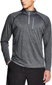 img 4 attached to 🏃 TSLA Men's 1/4 Zip Pullover: Performance Running Top for Quick Dry Comfort