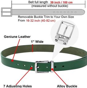 img 1 attached to Falari Leather Belts for Kids - Occasion Accessories for Boys