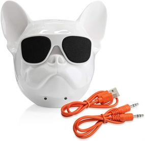 img 1 attached to 🔊 Awesome Audio on-the-go: Bulldog Bluetooth Speaker (White)