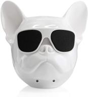 🔊 awesome audio on-the-go: bulldog bluetooth speaker (white) logo