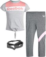 покупайте комплект активной одежды reebok girls active sweatshirt для модных девочек. логотип