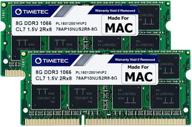 🔮 timetec 16gb dual channel kit (2x8gb) ddr3 1067mhz / 1066mhz pc3-8500 ram for apple macbook (mid 2010 13-inch), macbook pro (mid 2010 13-inch), imac (late 2009 27-inch), mac mini (mid 2010) - upgrade your mac's memory logo