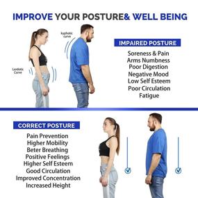 img 2 attached to 👍 Adjustable Posture Corrector - Ideal Upper Back Brace for Women and Men | Clavicle Support, Pain Relief, Neck Shoulder Upright Straightener | Comfortable Fit