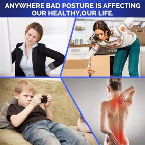 img 3 attached to 👍 Adjustable Posture Corrector - Ideal Upper Back Brace for Women and Men | Clavicle Support, Pain Relief, Neck Shoulder Upright Straightener | Comfortable Fit