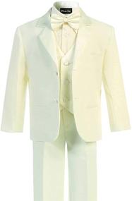 img 1 attached to 👔 Stylish and Sophisticated: OLIVIA KOO Boys Classic Tuxedo for Boys' Clothing