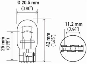 img 1 attached to 🔦 Hella 7443TB Twin Blister - High-Quality 12V Miniature 7443 Bulbs, 21/5W, 2 Pack