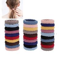 💪 30-pack seamless hair ties for thick, curly hair - gentle hold all day logo