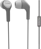 koss keb15i in ear headphone grey logo