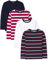 children's place boys' pack of 4 striped tops logo