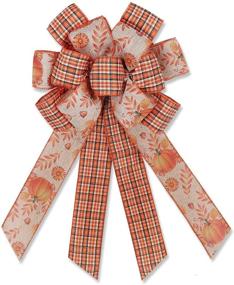 img 4 attached to 🎀 RECUTMS Fall Bows: Festive Decor for Autumn Bows, Thanksgiving Dinner Party, Christmas, etc.