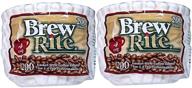 ☕️ brew rite 4-cup coffee basket filters - pack of 400 disposable filters logo