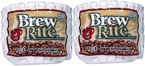 img 4 attached to ☕️ Brew Rite 4-Cup Coffee Basket Filters - Pack of 400 Disposable Filters